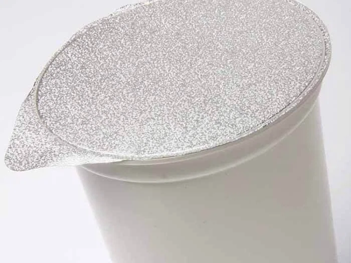 Yogurt lid aluminum foil